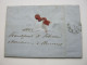 Thurn Und Taxis , 1865 , Frankfurt , Klarer  Stempel Auf Brief    "Muster Ohne Wert" - Storia Postale