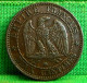 MONNAIE NAPOLEON III, UN CENTIME 1854 BB STRASBOURG  ,   Old FRANCE COIN - 1 Centime