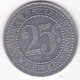 02. Allier. Vichy. Compagnie Fermière, Etablissement Thermal. 25 Centimes, En Aluminium - Monétaires / De Nécessité