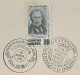 Brazil 1964 Card Commemorative + First Day Cancel Of Stamp Allan Kardec And The Gospel According To Spiritis - Covers & Documents