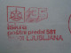 D200319 Red Meter Stamp - EMA - Freistempel  -Yugoslavia  - Slovenia Ljubljana   -1982 ISKRA - Otros & Sin Clasificación