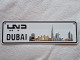 Delcampe - DUBAI MAGNET Decor ADVERTISING PROMOTION LICENSE PLATE دبي United Arab Emirates PLAQUE D'IMMATRICULATION - Kennzeichen & Nummernschilder