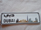 Delcampe - DUBAI MAGNET Decor ADVERTISING PROMOTION LICENSE PLATE دبي United Arab Emirates PLAQUE D'IMMATRICULATION - Plaques D'immatriculation