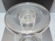 Delcampe - -SUPERBE GRAND PHOTOPHORE VERRE Décor FLEURS & FLEURS De LYS Meulées Bougie      E - Glas & Kristall