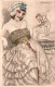MAUZAN - Cpa Illustrateur - Femme Et Ange Angelot - Mode Beauté - Mauzan, L.A.