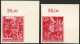 GERMANY: Yvert 825/826, 1945 SS And SA Troops, Both Values IMPERFORATE With Sheet Corner, MNH, Excellent Quality! - Neufs