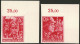 GERMANY: Yvert 825/826, 1945 SS And SA Troops, Both Values IMPERFORATE With Sheet Corner, MNH, Excellent Quality! - Ungebraucht