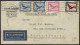 GERMANY: Airmail Cover Sent From Hamburg To Porto Alegre (Brazil) By AIR FRANCE On 9/FE/1934, With Transit Backstamp Of  - Covers & Documents