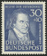 WEST GERMANY: Yvert 32, 1951 Pestalozzi, High Value Of The Set, MNH, Excellent! - Neufs