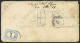 ARGENTINA: 30/DE/1871 Buenos Aires - Italy, By French Mail, Cover With Its Original Content, With Italian Postage Due St - Autres & Non Classés
