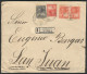 ARGENTINA: Registered Cover Sent From Rosario To San Juan On 8/JUN/1907, Franked With 67c. (GJ.219 + 222 + 233 X2), Exce - Storia Postale