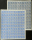 ROMANIA: Sc.504/5, 1940 Balkan Entente, Arms Of Romania, Greece, Turkey And Yugoslavia Complete Sheets Of 100 Stamps Eac - Sonstige & Ohne Zuordnung