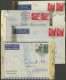 SWITZERLAND: CENSORED: 4 Airmail Covers Sent To Argentina In 1943 And 1944, All With Double Or Triple Censor Label Inclu - Andere & Zonder Classificatie