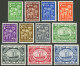 TRUCIAL STATES: Sc.1/11, 1961 Palm Trees And Ships, Complete Set Of 11 MNH Values, Excellent Quality! - Other & Unclassified