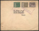 VENEZUELA: Cover Sent From Caracas To Brazil On 27/DE/1948, Franked With 3 Stamps, 2 Are REVENUE STAMPS, Without Due Mar - Venezuela