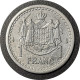 Monnaie Monaco - 1943 -  1 Franc Louis II Aluminium - 1922-1949 Louis II