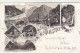 E2476) GRUSS Aus HALLSTATT - LITHO S/W Gosaumühle - Unterkunftshaus - Wasserfall Hotel Seeauer - Etc. 1903 - Hallstatt