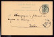 DDFF 536 - Entier Lion Couché HAL 1891 Vers TUBIZE - Cachet Ch. Claes, Notaire à HAL - Cartes Postales 1871-1909