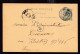 DDFF 537 - Entier Lion Couché LIEGE 1891 - Cachet Librairie Populaire Eugène Périgois à HERSTAL - Postkarten 1871-1909