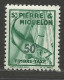 ST PIERRE ET MIQUELON TAXE N° 37 NEUF**  SANS CHARNIERE Ni Trace / Hingeless / MNH - Strafport