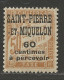 Saint Pierre Et Miquelon TAXE N° 17 NEUF* CHARNIERE / Hinge / MH - Strafport