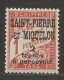 Saint Pierre Et Miquelon TAXE N° 19 NEUF* CHARNIERE / Hinge / MH - Segnatasse