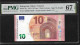 Greece  "Y" 10  EURO Superb GEM UNC! Draghi Signature!!  PMG 67EPQ (Exceptional Paper Quality) Printer  Y001G5! - 10 Euro