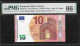 Greece  "Y" 10  EURO GEM UNC! Draghi Signature!!  PMG 66EPQ (Exceptional Paper Quality) Printer  Y009E5! - 10 Euro