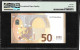 Greece  "Y" 50  EURO  DRAGHI Signature! PMG66 GEM UNC Exceptional Paper Quality  Printer Y003C2!  Rare Bank Note! - 50 Euro