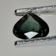 Saphir Vert Chauffé Avec Résidus De Thaïlande - Poire 0.64 Carat - 6.0 X 5.2 X 2.6 Mm - Saphir