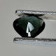 Delcampe - Saphir Vert Chauffé Avec Résidus De Thaïlande - Poire 0.64 Carat - 6.0 X 5.2 X 2.6 Mm - Zaffiro