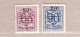 1954 Nr 941-42** Zonder Scharnier.Cijfer Op Heraldieke Leeuw.OBP 3 Euro. - 1951-1975 Heraldic Lion