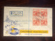 NEW ZEALAND FDC TRAVELLED COVER REGISTERED LETTER  TO AUSTRALIA 1938 YEAR HEALTH MEDICINE - Briefe U. Dokumente