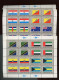 Feuillets Yv.  416 / 431** Drapeaux Des Etats, Flags  In Miniature Sheets (bureau New York), - Neufs