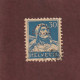 SUISSE - PERFORÉ . D . - N° 205 De 1924 / 1927 - Guillaume Tell . 30c. Bleu / Chamois - 4 Scan - Perfins