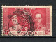 H-K  Yv. N° 138 SG N°138  (o)  15c Rouge Carminé Couronnement George VI Cote 4 Euro BE  2 Scans - Usados