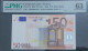 50 EURO L003 France Serie U Duisenberg PMG Graded 63 - 50 Euro