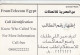 PHONE CARD EGITTO  (E2.1.1 - Egypte