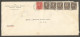 1932 Trust Company Corner Card Cover Registered 13c Arch CDS London Ontario Local - Storia Postale