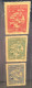 WITH CERT: PRC Northeast China 1949 VERY RARE ORIGINAL PRINTING Set“trade Union Congress”Mi.155-157mint (province - Unused Stamps