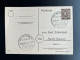 GERMANY 1948 POSTCARD BERNBURG TO HALLE 13-06-1948 DUITSLAND DEUTSCHLAND SST VOLKSBEGEHREN - Interi Postali