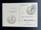GERMANY 1948 POSTCARD LEIPZIG TO HALLE 18-03-1948 DUITSLAND DEUTSCHLAND SST ROBERT BLUM - Entiers Postaux