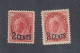 2x Canada Victoria OP Stamps; #87-Leaf MNG #88-Numeral MH Guide Value = $70.00 - Unused Stamps