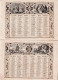 ALMANACH 1857 CALENDRIER 2 SEMESTRIELS Allégorie De La Vie  Imp.  Dubois -Trianon (2024 JAN. ABL) - Grand Format : ...-1900