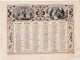 ALMANACH 1857 CALENDRIER 2 SEMESTRIELS Allégorie De La Vie  Imp.  Dubois -Trianon (2024 JAN. ABL) - Tamaño Grande : ...-1900
