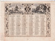 ALMANACH 1857 CALENDRIER 2 SEMESTRIELS Allégorie De La Vie  Imp.  Dubois -Trianon (2024 JAN. ABL) - Tamaño Grande : ...-1900