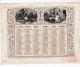 ALMANACH 1857 CALENDRIER 2 SEMESTRIELS Allégorie De La Vie à La Campagne Imp.  Dubois -Trianon (2024 Jan ABL 3) - Formato Grande : ...-1900