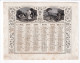 ALMANACH 1857 CALENDRIER 2 SEMESTRIELS Allégorie De La Vie à La Campagne Imp.  Dubois -Trianon (2024 Jan ABL 3) - Groot Formaat: ...-1900