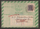 India 1957 Service Stamp Tamil Nādu Government Printed On Inland Letter With Tamil Script With Delivery Cancellation A30 - Francobolli Di Servizio