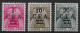 Réunion 1949/50 Taxe N°45/47** Cote 37€ - Timbres-taxe